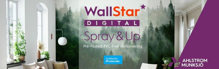 New Pre-Pasted, PVC-Free Wallpaper Certified for Latex Printing