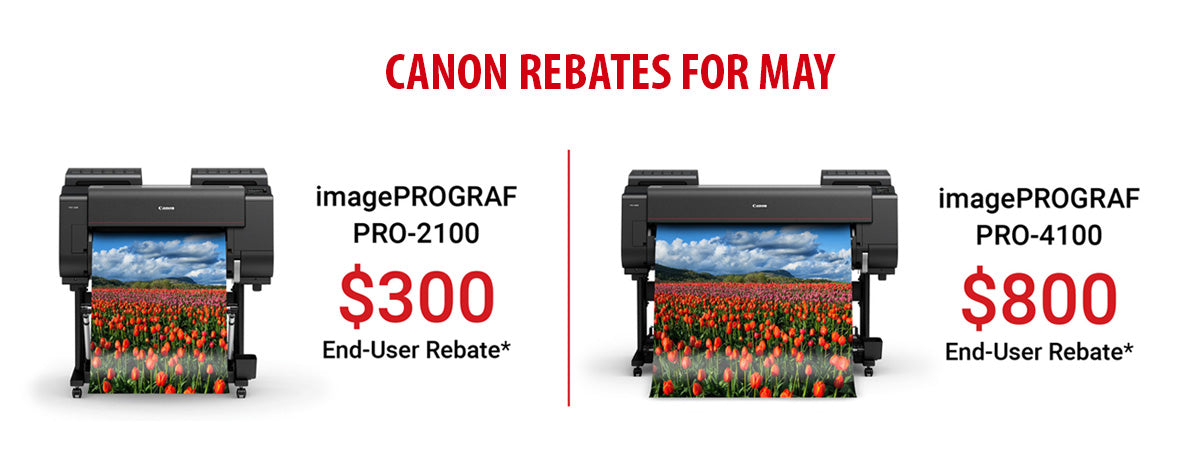 Canon Rebates for May, 2023