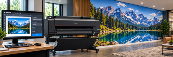 How to Print Wall Murals with a Canon imagePROGRAF, Free Layout Plus, and PrintTac Wall Fabric