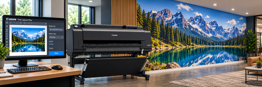 How to Print Wall Murals with a Canon imagePROGRAF, Free Layout Plus, and PrintTac Wall Fabric