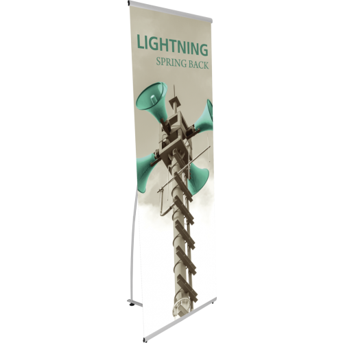 Lightning Spring Back Banner Stand | Midwest Inkjet