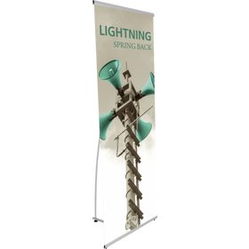 Lightning Spring Back Banner Stand