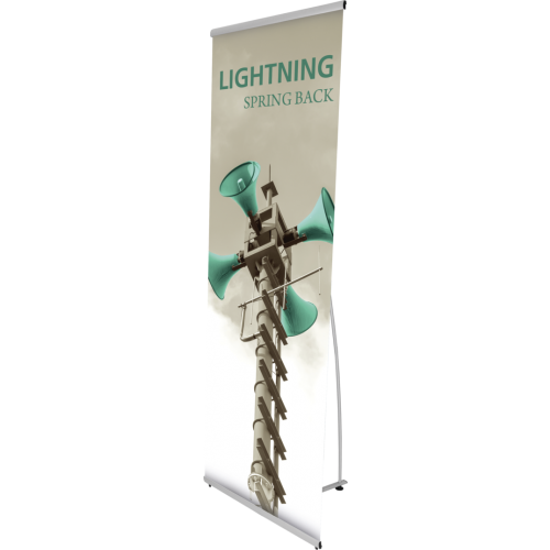 Lightning Spring Back Banner Stand | Midwest Inkjet