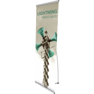 Lightning Spring Back Banner Stand